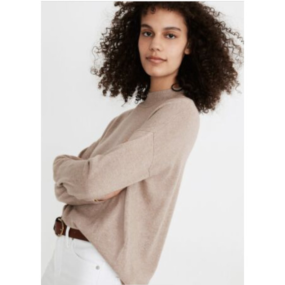 Madewell Sweaters - Madewell Ashbury Mockneck‎ Pullover Sweater with Wool and Alpaca NWT Size Large